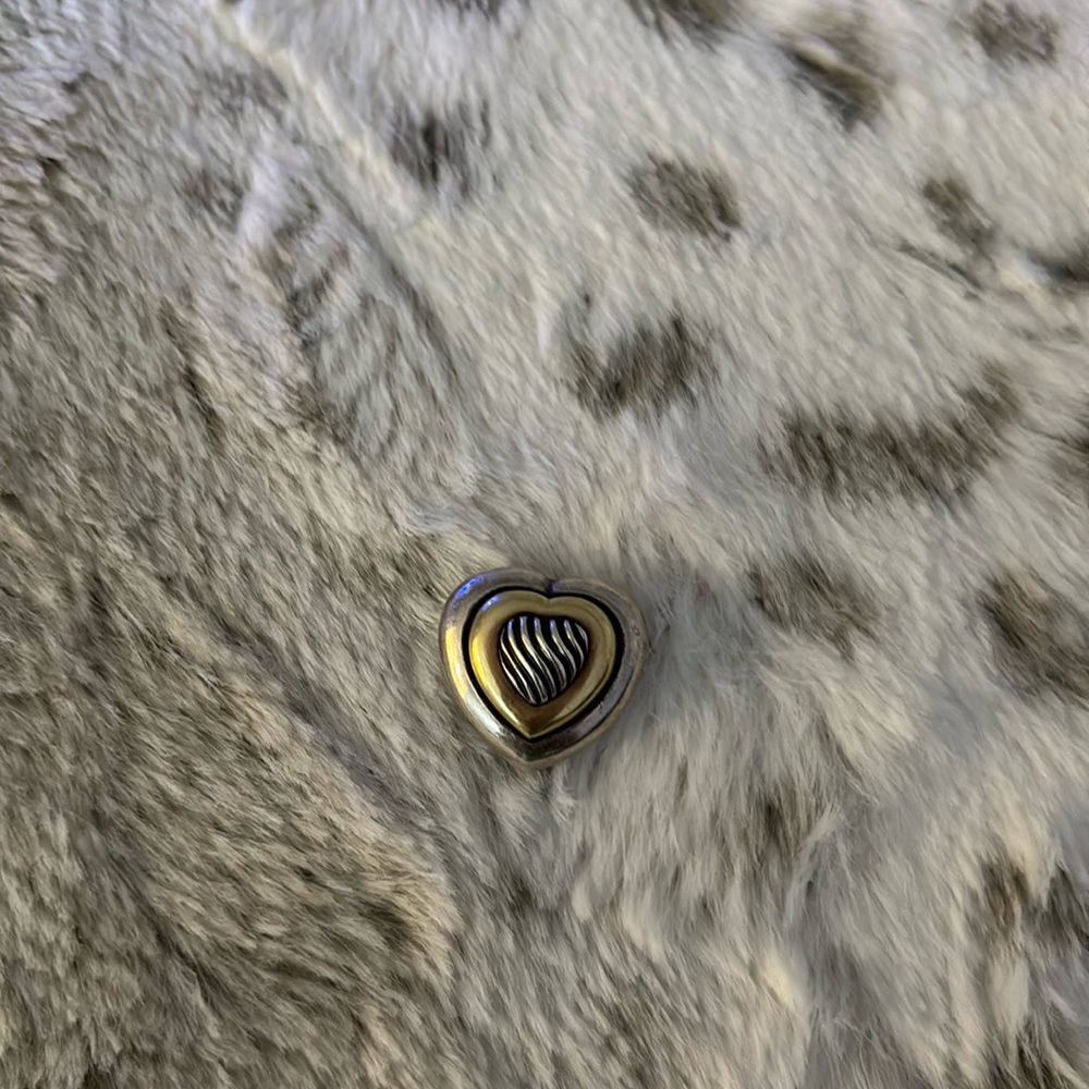 Single David Yurman 18k Heart Earrings Cable Large